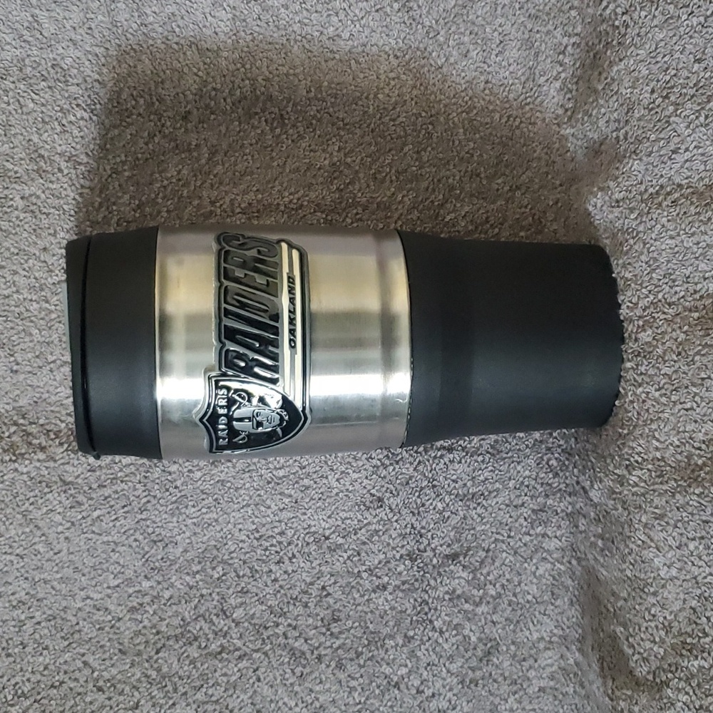 Raiders Tumbler with Stainless Band